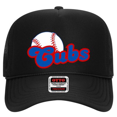 Cubs Vintage Retro Last Name Personalized Apparel Cubs Lover Trucker Hat