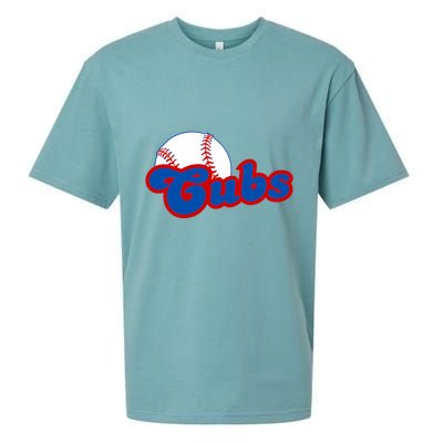 Cubs Vintage Retro Last Name Personalized Apparel Cubs Lover Sueded Cloud Jersey T-Shirt