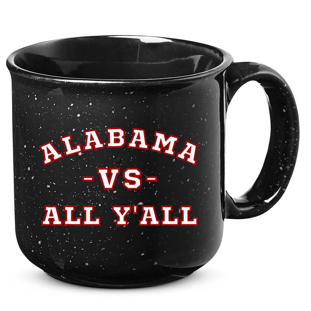 Classic Vintage Retro Alabama Vs All Yall 15oz Campfire Ceramic Mug