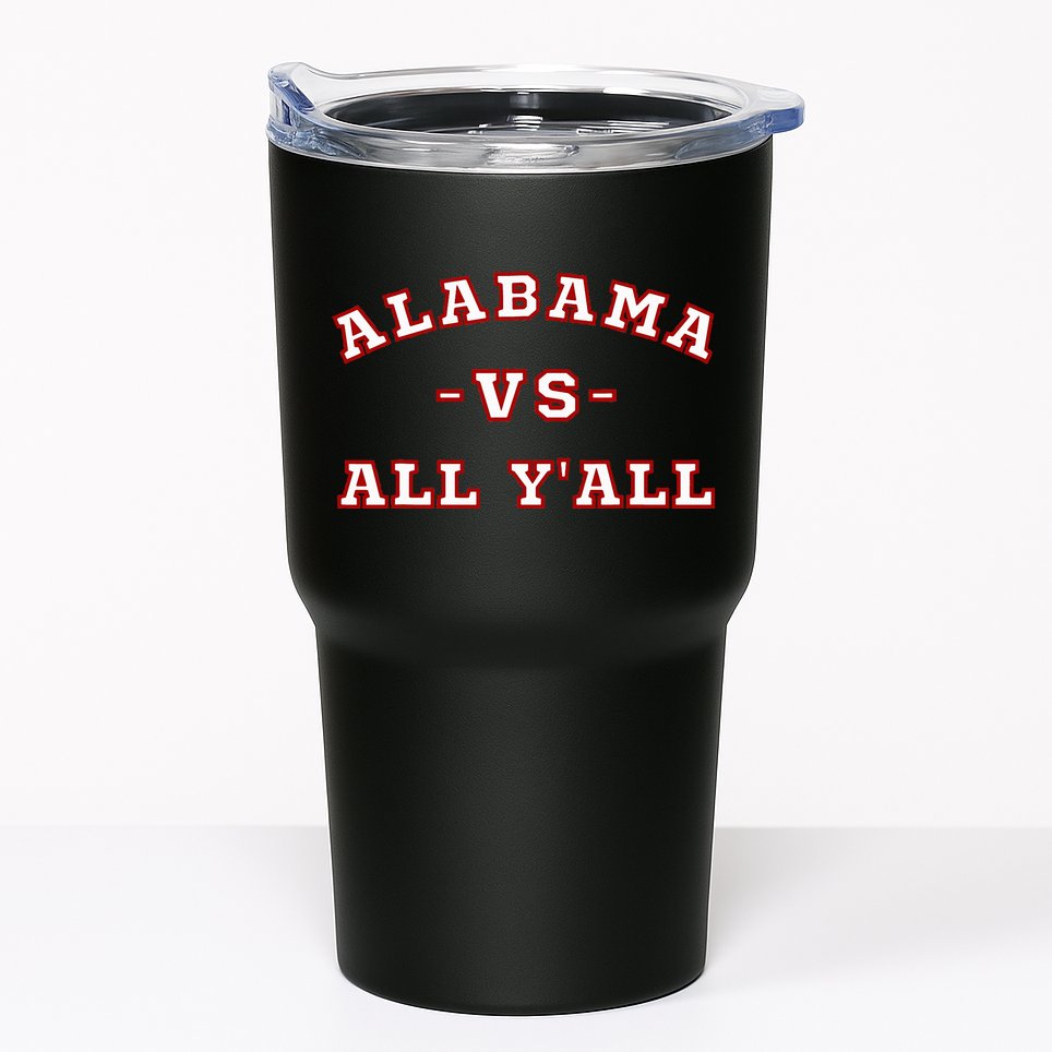 Classic Vintage Retro Alabama Vs All Yall Tumbler