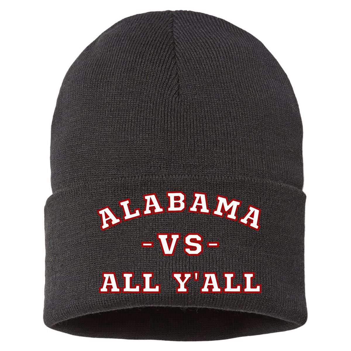 Classic Vintage Retro Alabama Vs All Yall Sustainable Knit Beanie