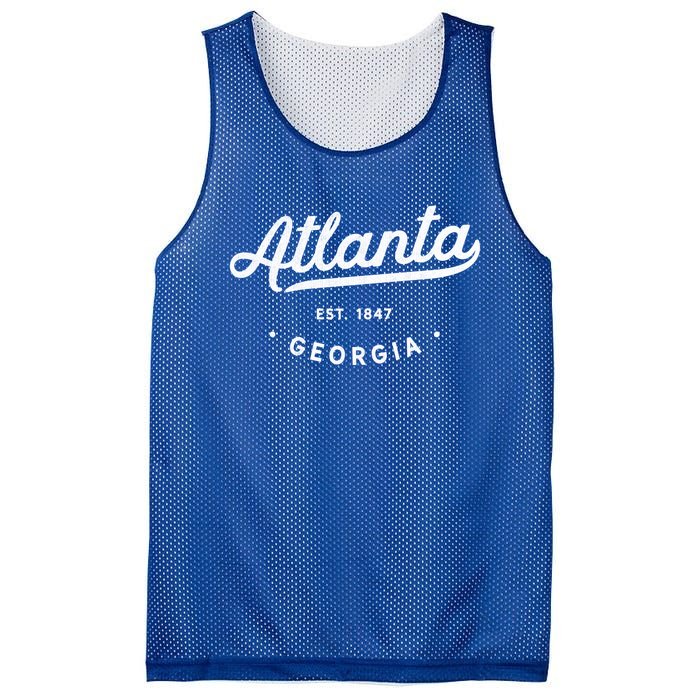 Classic Vintage Retro Atlanta Georgia Usa 1847 Cool Gift Mesh Reversible Basketball Jersey Tank