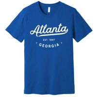 Classic Vintage Retro Atlanta Georgia Usa 1847 Cool Gift Premium T-Shirt