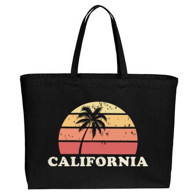 California Vintage Retro 70s Throwback Cotton Canvas Jumbo Tote