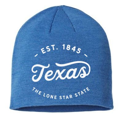 Classic Vintage Retro Texas 1845 Lone Star Gift Sustainable Beanie