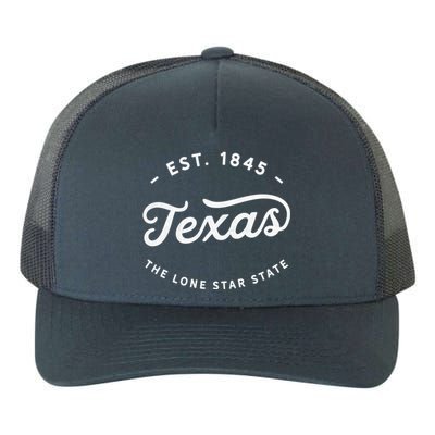 Classic Vintage Retro Texas 1845 Lone Star Gift Yupoong Adult 5-Panel Trucker Hat