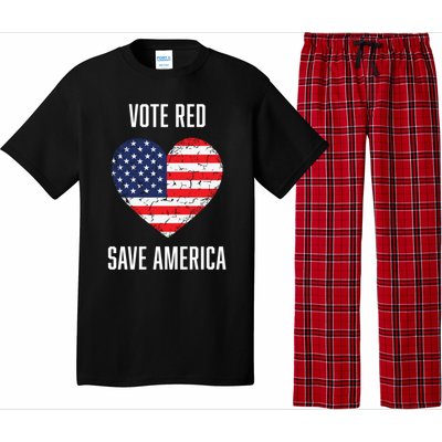 Conservative Vote Red Save America Republican Politics Gift Pajama Set