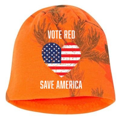 Conservative Vote Red Save America Republican Politics Gift Kati - Camo Knit Beanie