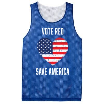 Conservative Vote Red Save America Republican Politics Gift Mesh Reversible Basketball Jersey Tank