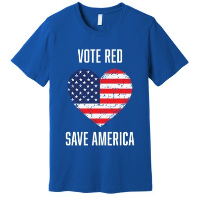 Conservative Vote Red Save America Republican Politics Gift Premium T-Shirt