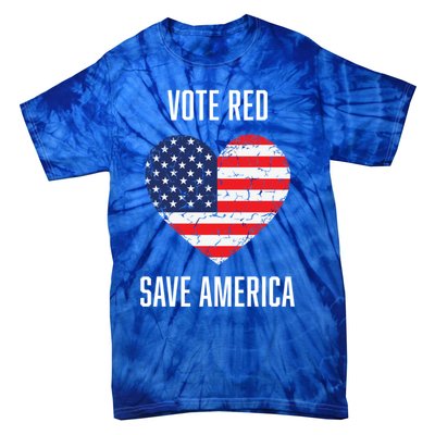 Conservative Vote Red Save America Republican Politics Gift Tie-Dye T-Shirt