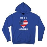 Conservative Vote Red Save America Republican Politics Gift Tall Hoodie