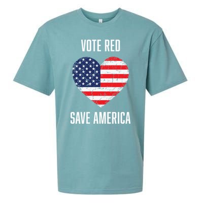 Conservative Vote Red Save America Republican Politics Gift Sueded Cloud Jersey T-Shirt