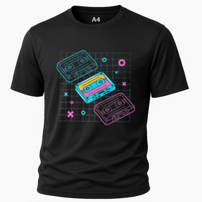 Cassettes Vaporwave Retrowave Synthwave Retro Vintage Performance Shirt