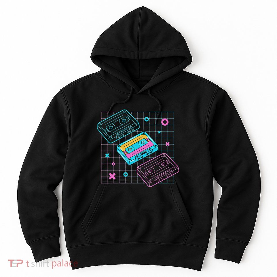 Cassettes Vaporwave Retrowave Synthwave Retro Vintage Hoodie