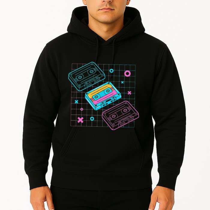 Cassettes Vaporwave Retrowave Synthwave Retro Vintage Hoodie