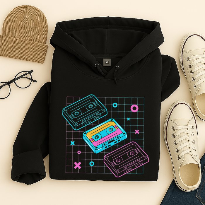 Cassettes Vaporwave Retrowave Synthwave Retro Vintage Hoodie