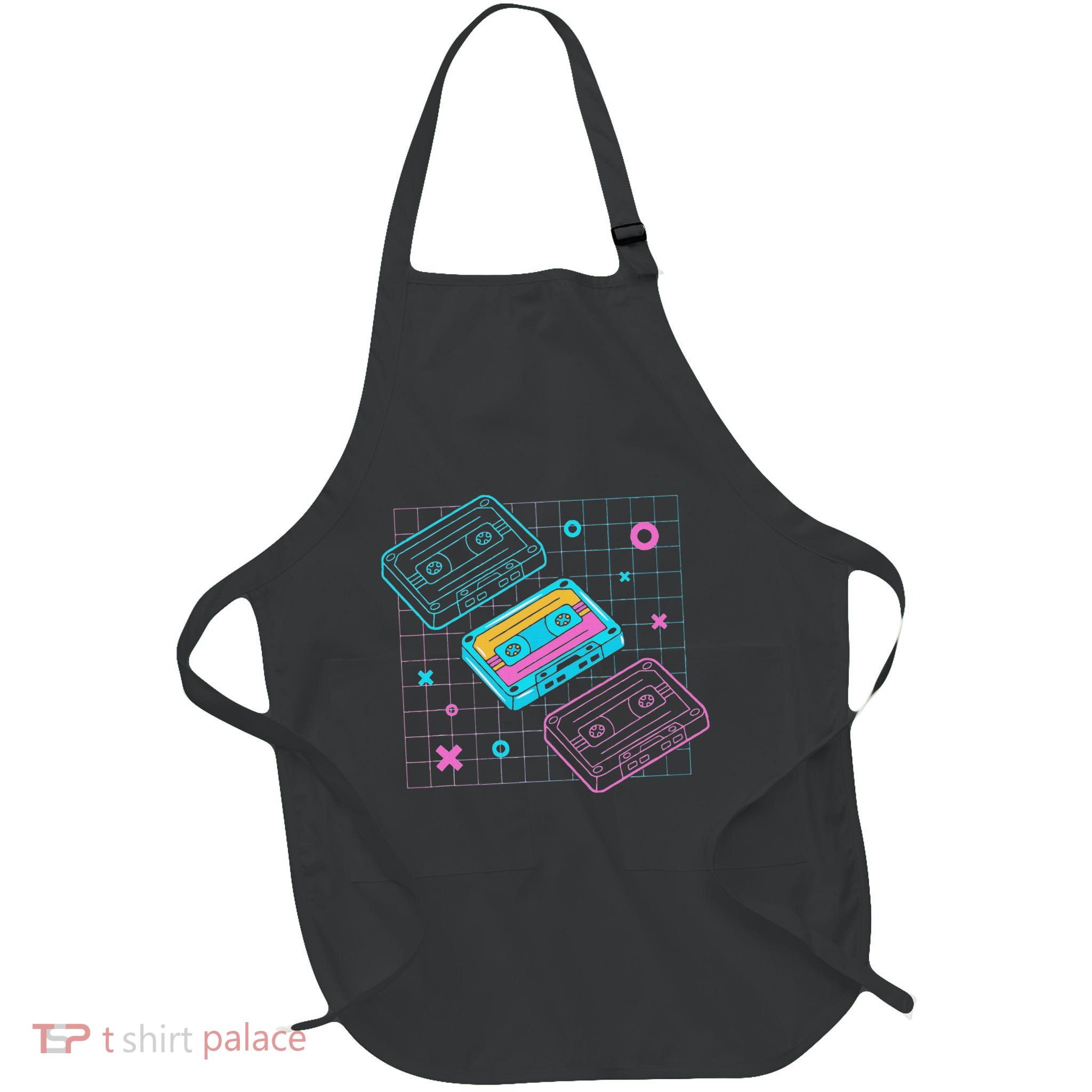 Cassettes Vaporwave Retrowave Synthwave Retro Vintage Apron