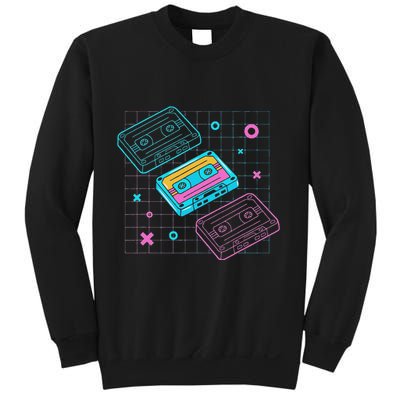 Cassettes Vaporwave Retrowave Synthwave Retro Vintage Sweatshirt