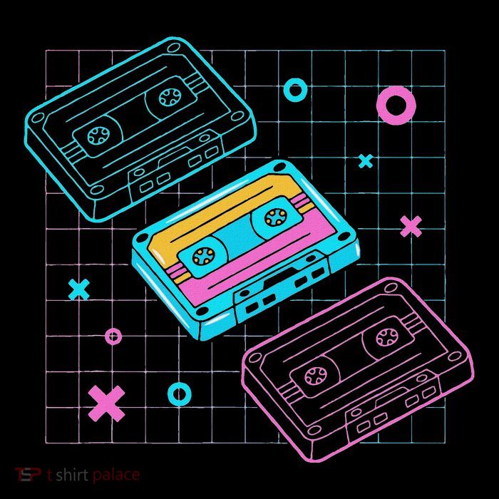 Cassettes Vaporwave Retrowave Synthwave Retro Vintage T-Shirt