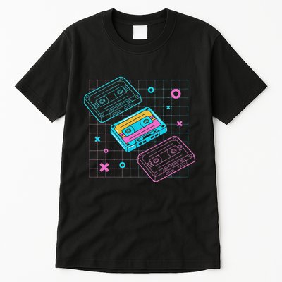 Cassettes Vaporwave Retrowave Synthwave Retro Vintage Tall T-Shirt