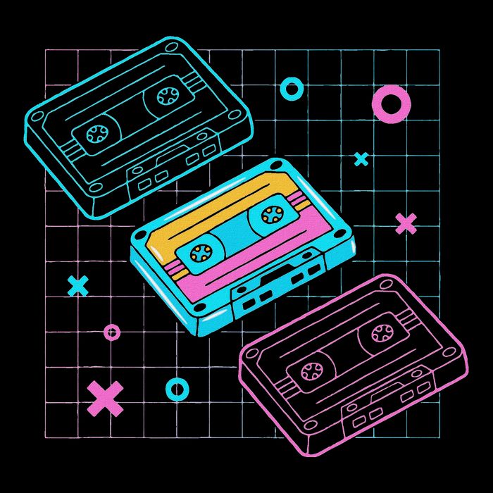 Cassettes Vaporwave Retrowave Synthwave Retro Vintage Bucket Hat