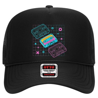 Cassettes Vaporwave Retrowave Synthwave Retro Vintage Trucker Hat
