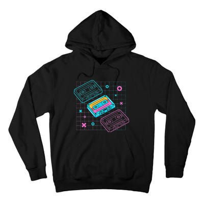 Cassettes Vaporwave Retrowave Synthwave Retro Vintage Tall Hoodie