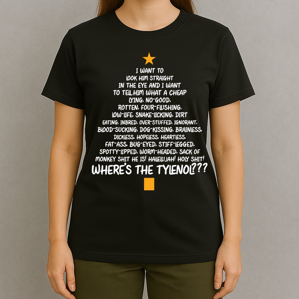 Christmas Vacation Rant Christmas Tree T-Shirt
