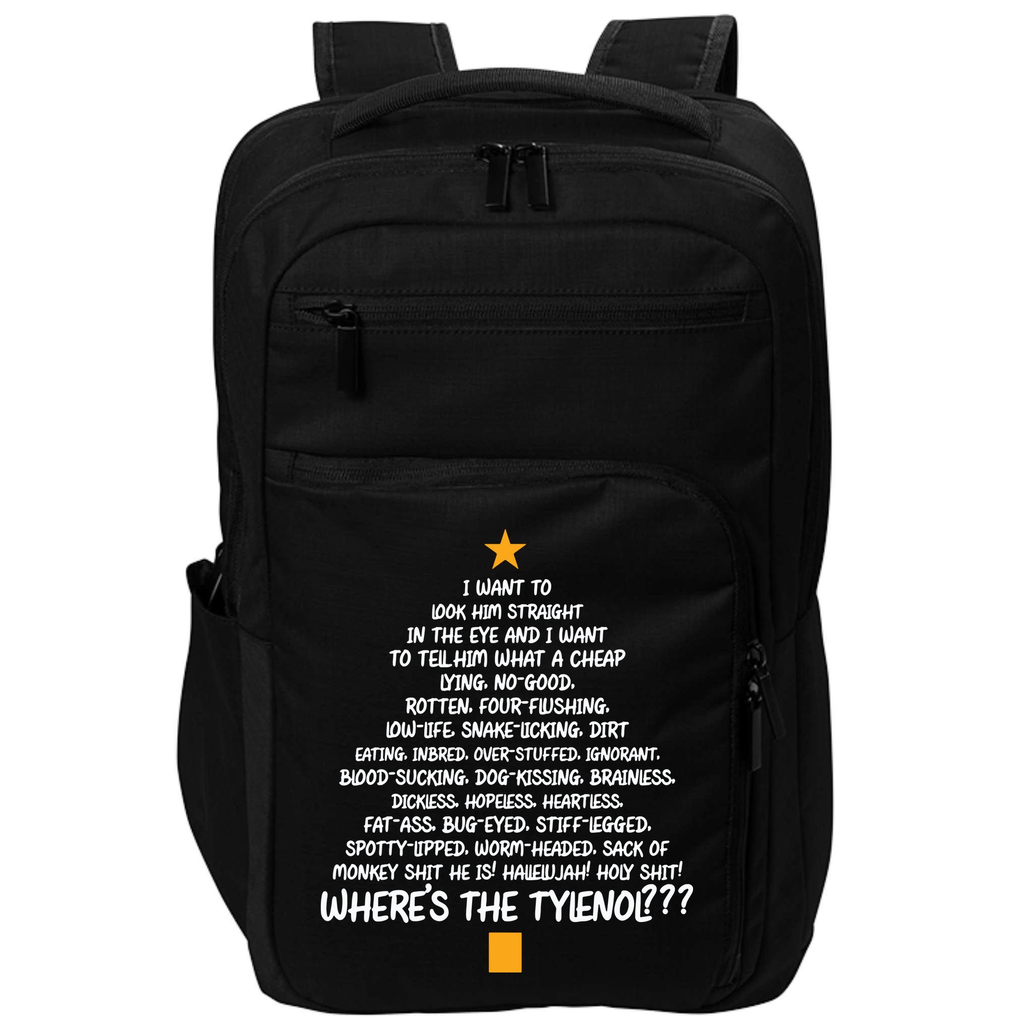 Christmas Vacation Rant Christmas Tree Impact Tech Backpack
