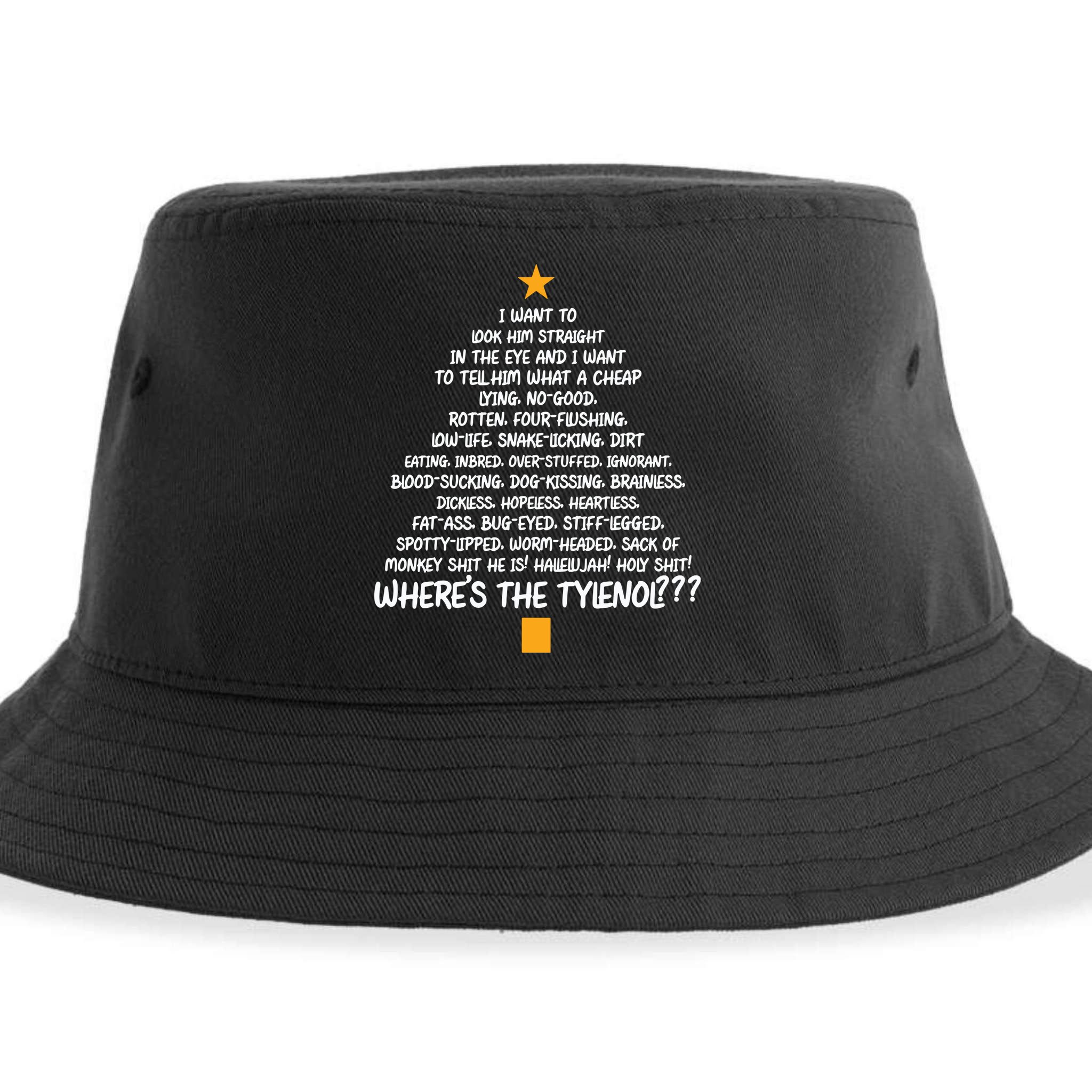 Christmas Vacation Rant Christmas Tree Sustainable Bucket Hat