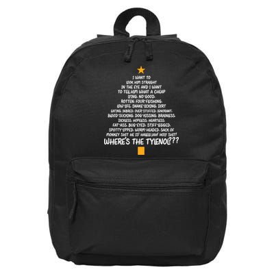 Christmas Vacation Rant Christmas Tree 16 in Basic Backpack