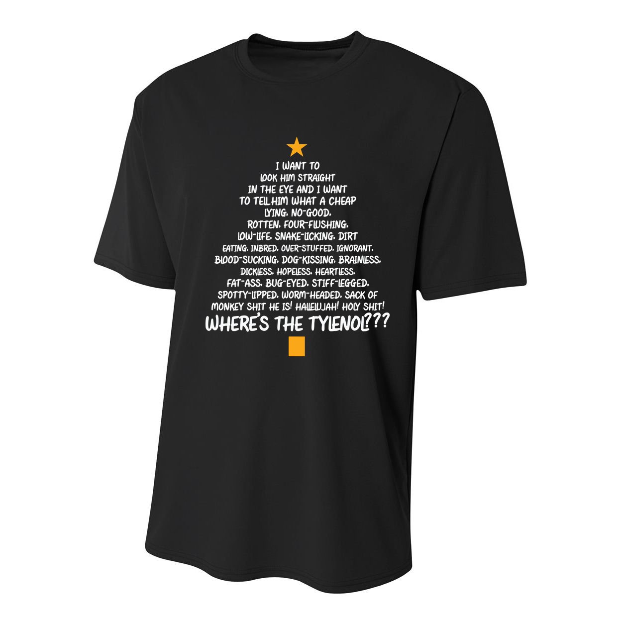 Christmas Vacation Rant Christmas Tree Youth Performance Sprint T-Shirt