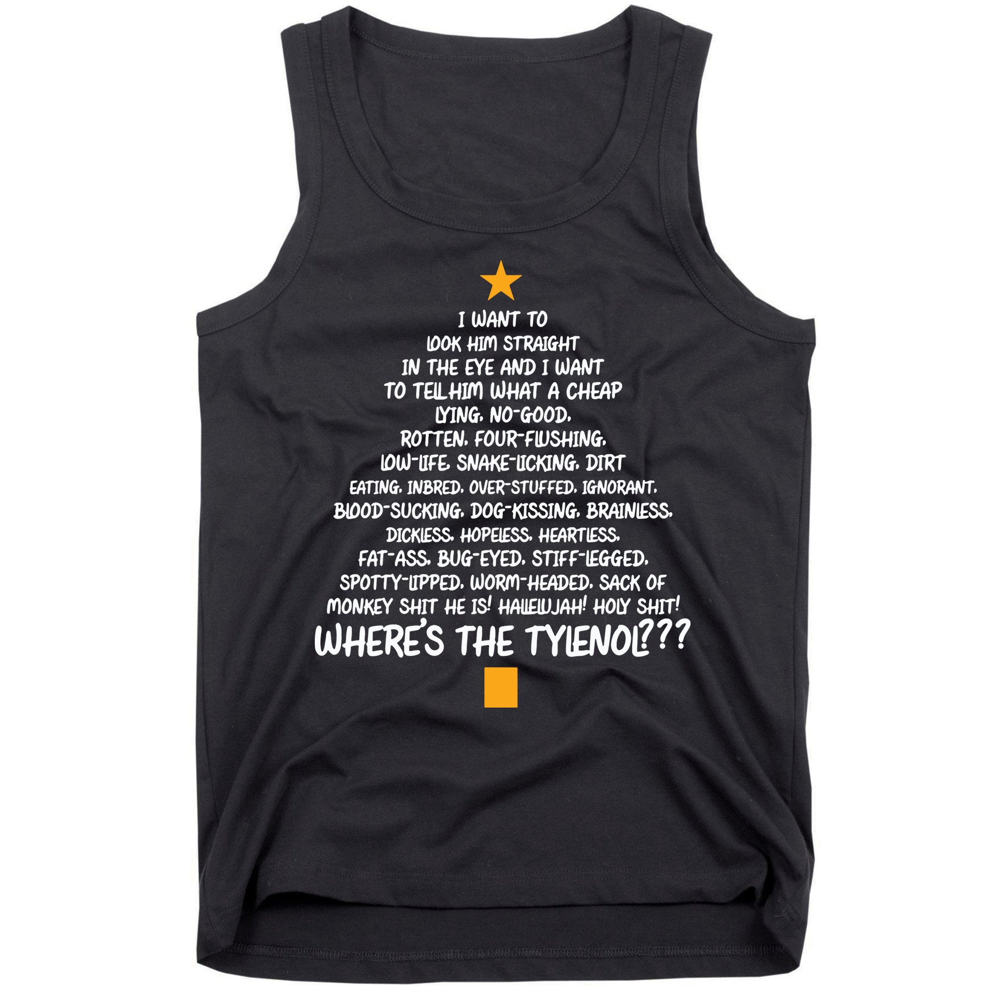 Christmas Vacation Rant Christmas Tree Tank Top