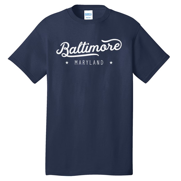 Classic Vintage Retro Baltimore Maryland Home Tall T-Shirt