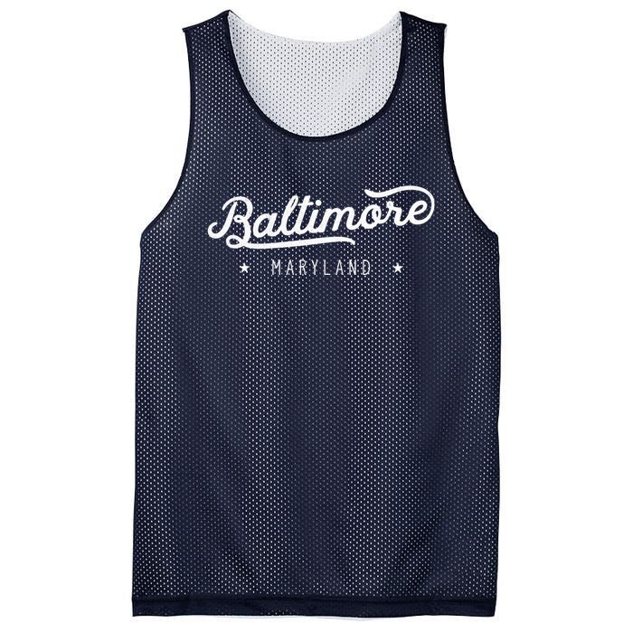 Classic Vintage Retro Baltimore Maryland Home Mesh Reversible Basketball Jersey Tank