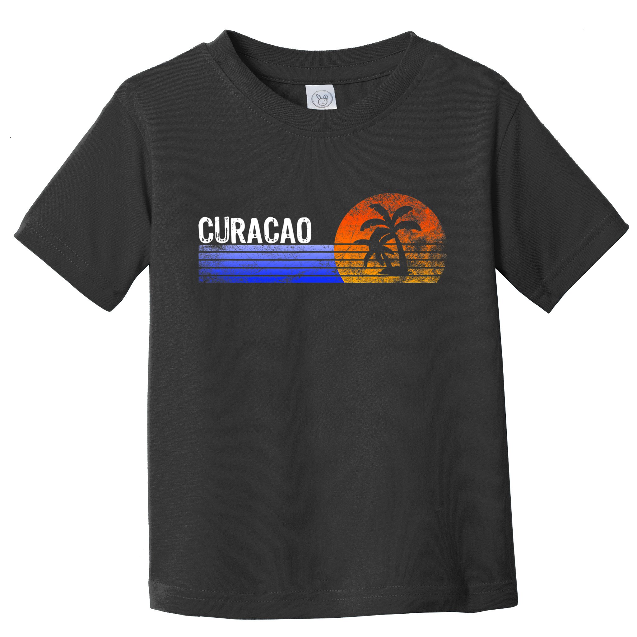 Curacao Vacation Retro Souvenir Sunset Vintage Trip Curacao Toddler T-Shirt