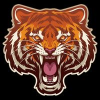 Cool Vintage Roaring Growling Bengal Tiger Toddler T-Shirt