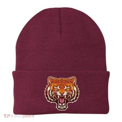Cool Vintage Roaring Growling Bengal Tiger Beanie