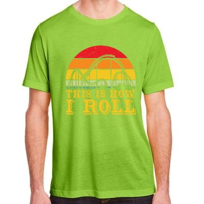 Cool Vintage Roller Coaster Amuset Park Lover Cool Gift Adult ChromaSoft Performance T-Shirt