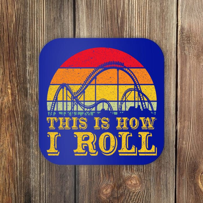 Cool Vintage Roller Coaster Amuset Park Lover Cool Gift Coaster