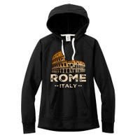 Cool Vintage Roma Italia Colosseum Souvenirs Rome Italy Women's Fleece Hoodie