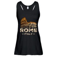 Cool Vintage Roma Italia Colosseum Souvenirs Rome Italy Ladies Essential Flowy Tank