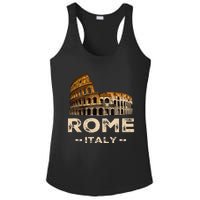 Cool Vintage Roma Italia Colosseum Souvenirs Rome Italy Ladies PosiCharge Competitor Racerback Tank