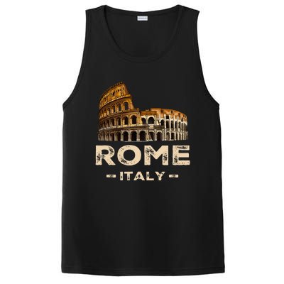 Cool Vintage Roma Italia Colosseum Souvenirs Rome Italy PosiCharge Competitor Tank