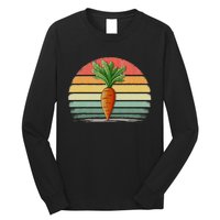 Carrots Vegetable Retro Style Distressed Vintage Carrots Long Sleeve Shirt