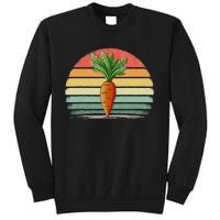 Carrots Vegetable Retro Style Distressed Vintage Carrots Tall Sweatshirt