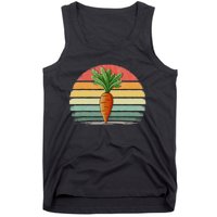 Carrots Vegetable Retro Style Distressed Vintage Carrots Tank Top