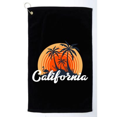 California Vintage Retro Style For California Lovers Meaningful Gift Golf Towel