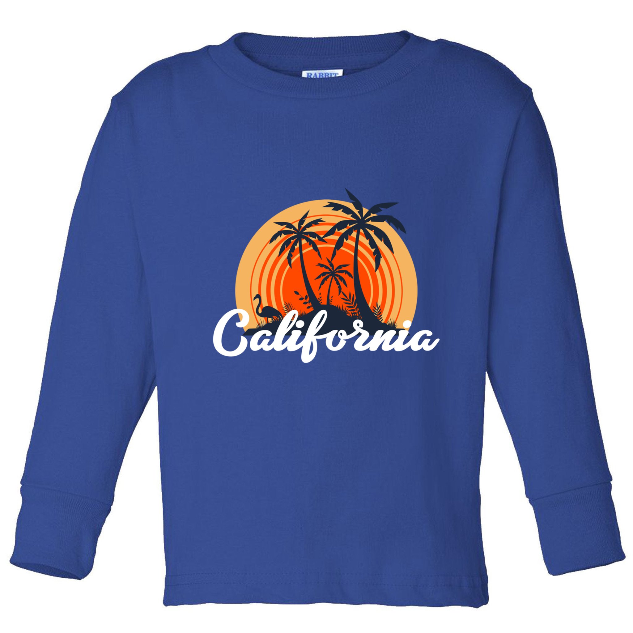California Vintage Retro Style For California Lovers Meaningful Gift Toddler Long Sleeve Shirt